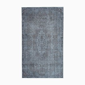 Tapis Antique en Laine Anatoliane Grise Fait Main