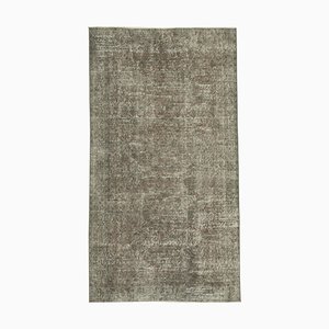 Tapis Vintage Anatolian Gris en Laine Fait Main en Laine