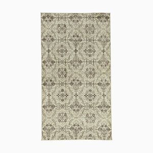 Overdyed Grey Anatolian Hand Knotted Small Rug