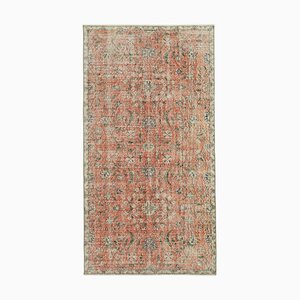 Roter Orientalischer Vintage Teppich aus Wolle