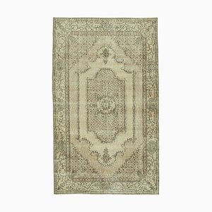 Overdyed Grey Anatolian Hand Knotted Small Rug