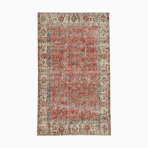 Tapis Vintage Fait Main Laine Beige, Turquie