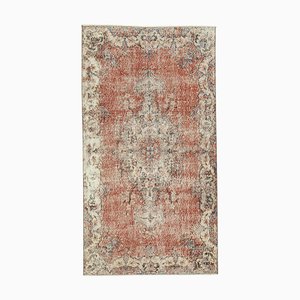 Tappeto vintage beige in lana, Medio Oriente