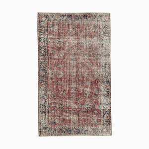 Tapis Vintage Fait Main Rouge en Laine, Turquie