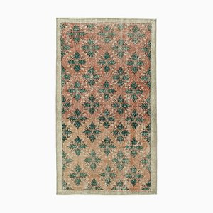 Overdyed Beige Anatolian Hand Knotted Small Rug