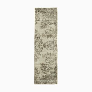 Floraler Orientalischer Handgewebter Überfärbter Teppich aus Wolle