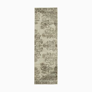 Multicolor Oriental Handmade Wool Overdyed Runner Rug