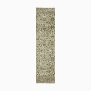 Tappeto Runner antico beige intrecciato a mano, Turchia