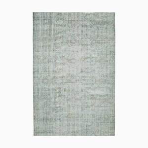 Tapis Surteinté Gris Antique Traditionnel Tissé à la Main