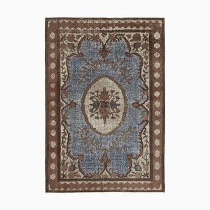 Brown Decorative Handmade Wool Overdyed Rug