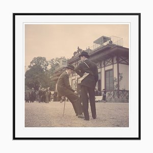 Impresión Slim Aarons, Chantilly Racecourse enmarcada en negro