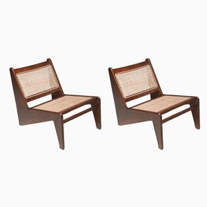 Kangaroo Lounge Chairs by Pierre Jeanneret, 1950s, Set of 2