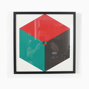 Mid-Century Geometric Signed Print Artwork No.2