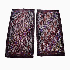 Vintage Geometric Jaja I Cicim Carpets, 1970s, Set of 2