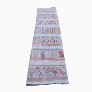 Alfombra Kilim Oushak turca vintage tejida a mano, años 70