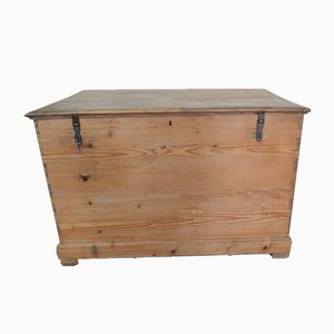 Tavolo o scatola da lavoro in legno di abete, anni '50