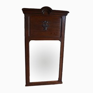 Grand Miroir Antique en Chêne