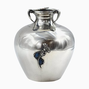 Vintage Silver Vase, Italy, Mid-20th Century