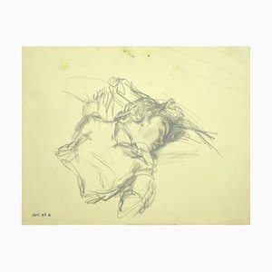 Leo Guida, Figure, Original Pencil Drawing, Late 20th Century