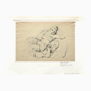 Pierre Ernst Kohl, Woman Portrait, Original Lithograph, 20th Century