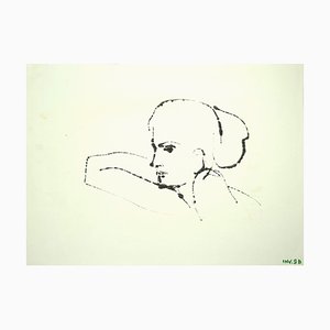 Leo Guida, Figure, Original Marker Drawing on Paper, años 70