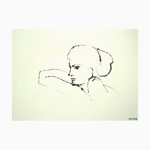 Leo Guida, Figurine, Original Zeichnung auf Papier, 1970er