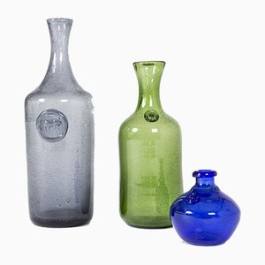 Glasvasen von Erik Höglund, 3er Set