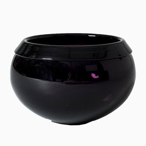 Vintage Purple Glass Bowl by Timo Sarpaneva