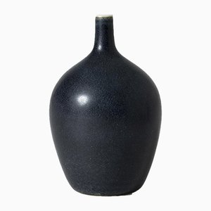 Vase Unique en Grès par Carl-Harry Stålhane