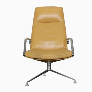 Fk 86 Leather Lounge Chair by Preben Fabricius & Jørgen Kastholm for Walter Knoll / Wilhelm Knoll, 1970s