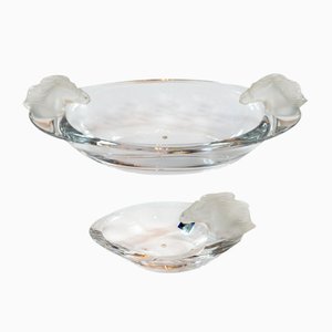 Crystal Bowls Decorated with Horse Heads from Sevres, 1970s, Set of 2