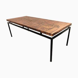 Modernist Copper Coffee Table, 1960s