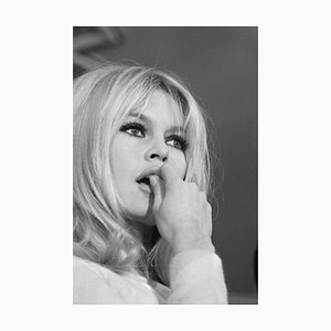 Brigitte Bardot Archival Pigment Print Framed in White by Bettmann