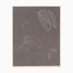 Bruno Conte, Objects, Pastel Drawing, 1981
