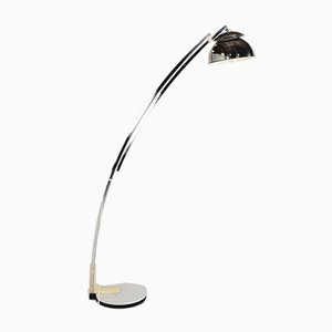 Italian Adjustable Arc Floor Lamp in Chrome by Goffredo Reggiani for Reggiani, 1970s