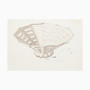 Desconocido - Jarrones de porcelana - Acuarela original china y tinta - 1880