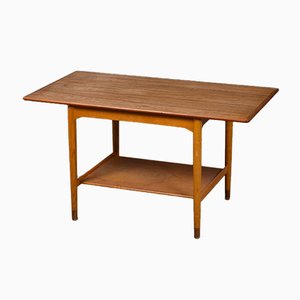 Teak and Oak Coffee Table by Børge Mogensen for Søborg Møbelfabrik, 1950s