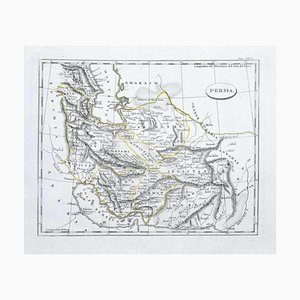 Sconosciuto - Mappa di Persia - Incisione originale - Fine XIX secolo
