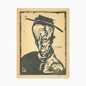Lorenzo Viani - Drunk - Original Woodcut - 1930
