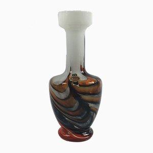 Vintage Pop Art Glass Vase from Opaline Florence, Italy, 1970s