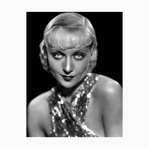 Carole Lombard Eyes, Archival Pigment Print Framed in White