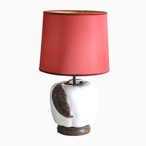 Lámpara de mesa de cerámica esmaltada, años 60