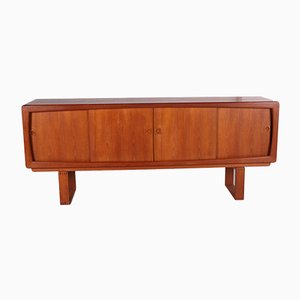 Large Danish Sideboard With Sliding Doors by H.W. Klein