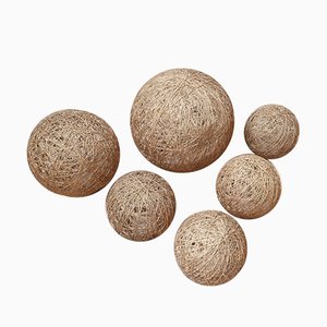 Collezione di palline decorative Mid-Century, anni '80, set di 6