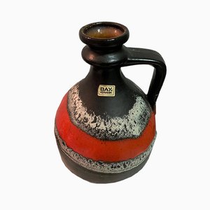 Jarrón alemán de cerámica de Bay Keramik, años 70