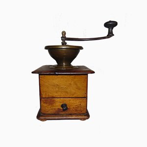 Pre-War Wooden Coffee and Pepper Grinder