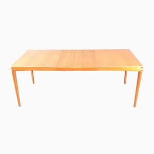 Mid-Century Danish Extendable Teak Dining Table by H. W. Klein for Bramin