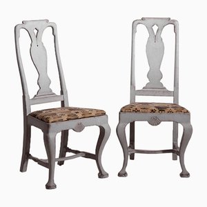 Schwedische Stühle im Rokoko Stil, 19. Jahrhundert, 6er Set