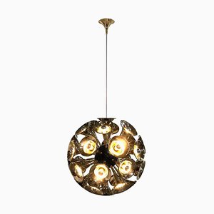 Pendant Light in Gold and Brass