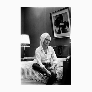Catherine Deneuve Archival Pigmentdruck in Weiß von Giancarlo Botti